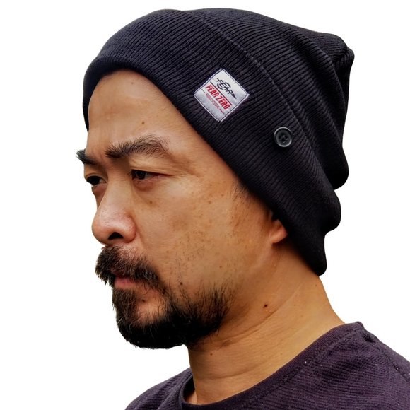 Fear0 NJ Button Rib Fold Watch Cap SB Skateboard Beanie Hat - Picture 1 of 13
